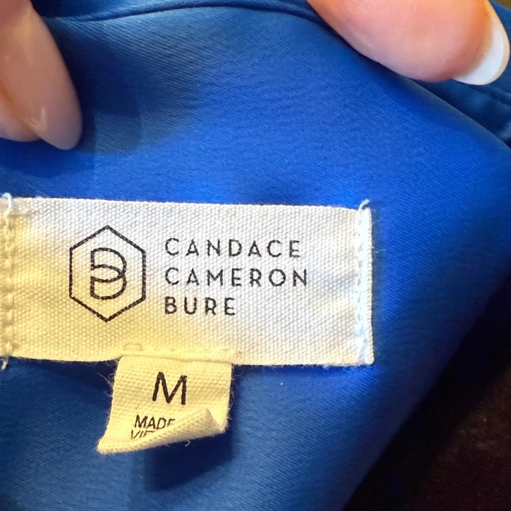 Candace Cameron Bure Vibrant Blue Blouse - Picture 5 of 5